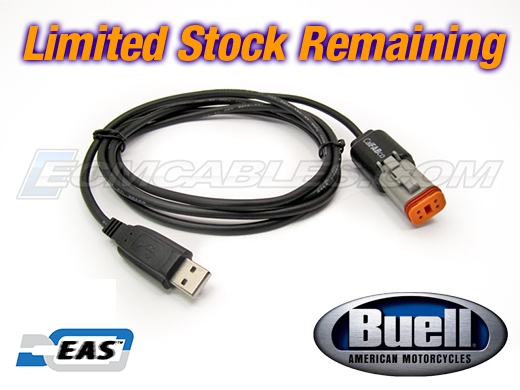 Buell ECM Spy/TPS Reset Direct Link USB Programming Tuning Black Cable